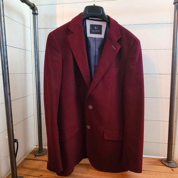 Tailorbyrd Sport Coat 38L- Maroon - Picture 1 of 4